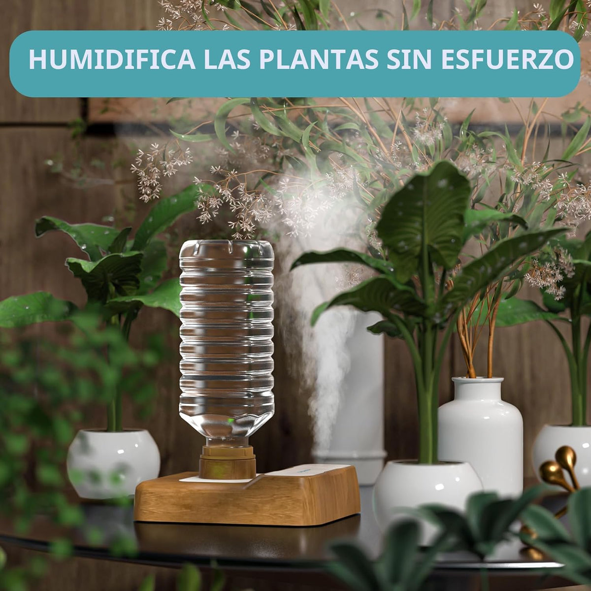 HOMDIS Humidificador de viaje, humidificador portátil para plantas,...