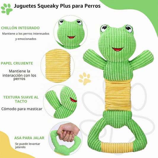 Letsmeet Juguetes para Perros con Sonido de Peluche Durader@s con P...