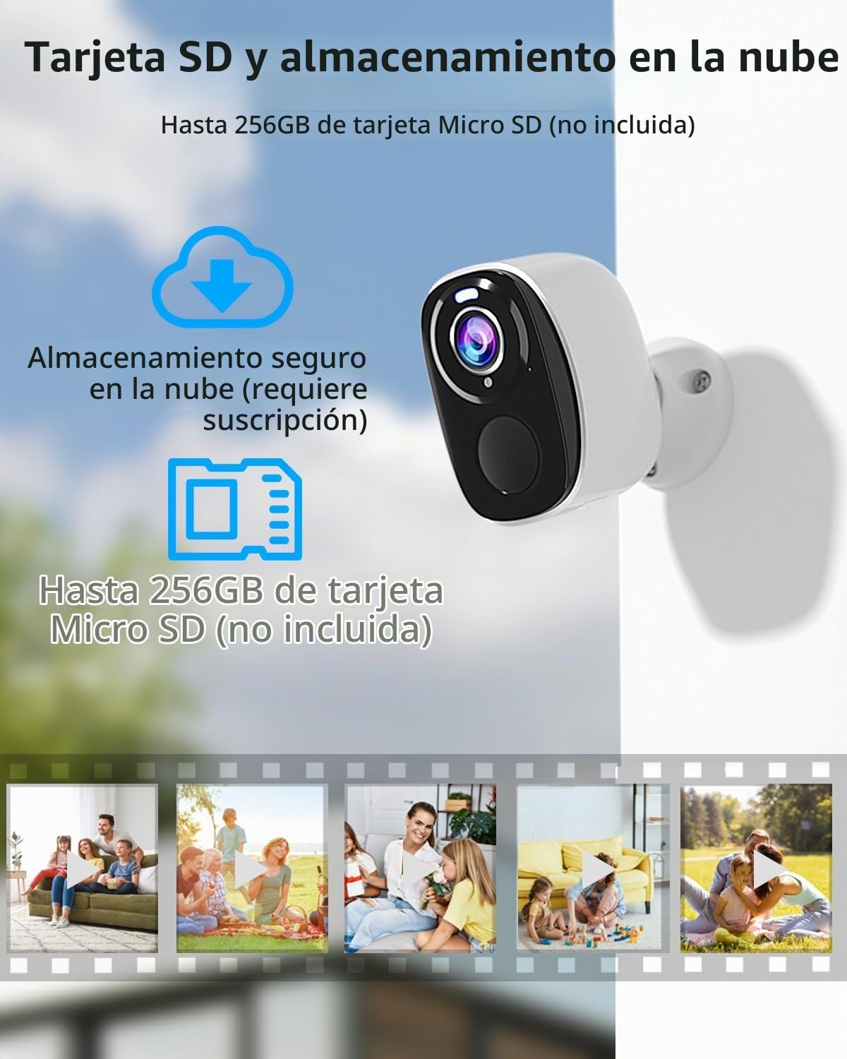 Paquete de 2 cámaras de seguridad inalámbricas 5G y 2.4G para exter...