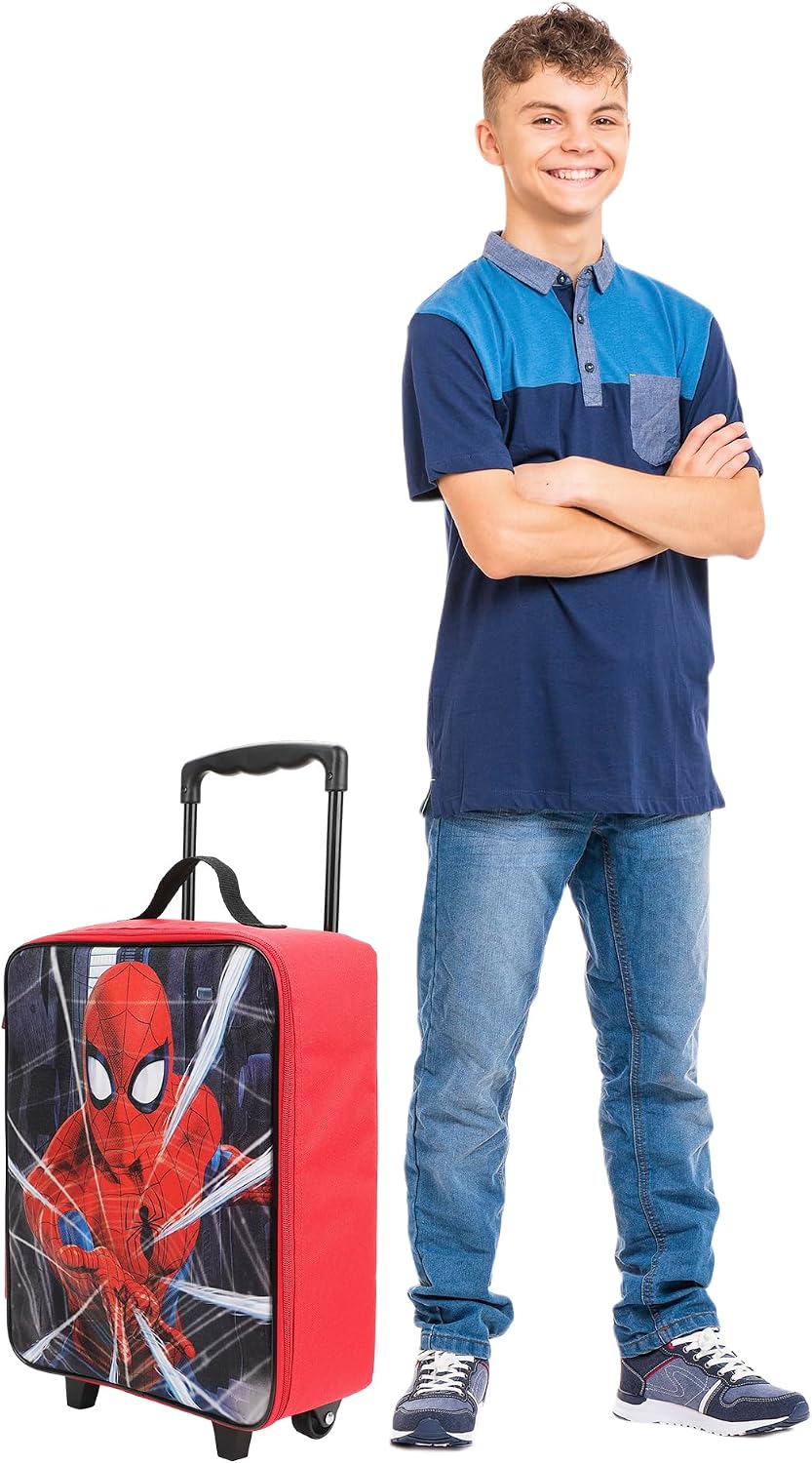 Bioworld Spider-Man Web - Equipaje de 14" para jóvenes