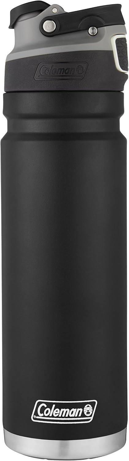 Coleman Autoseal FreeFlow - Botella de agua de acero inoxidable, co...