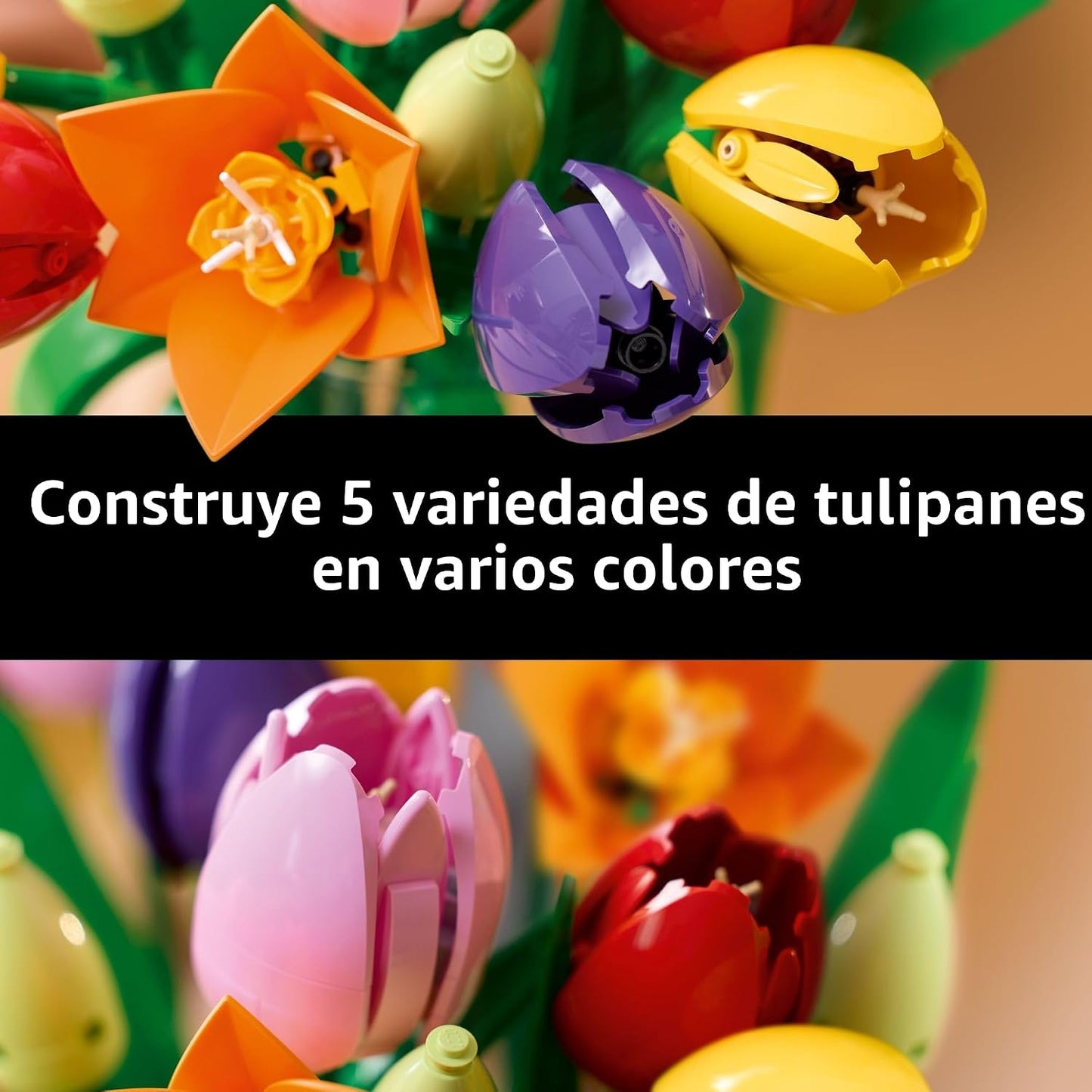 LEGO Botanicals - Juego de construcción de ramo de tulipanes para a...
