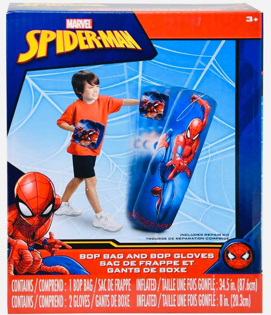 Spiderman Spider-Man - Juego de bolsa inflable Bop y guantes Bop pa...