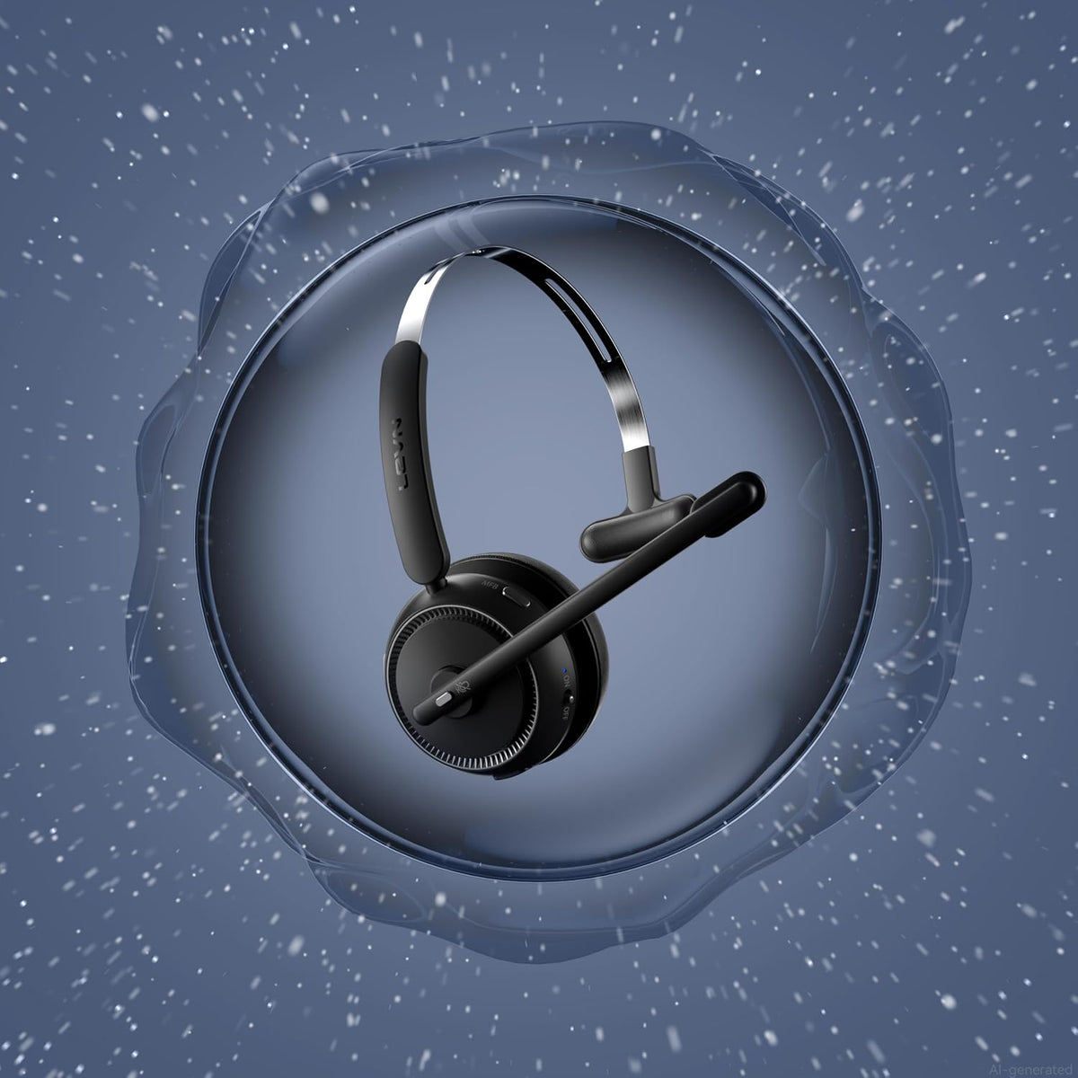 Auriculares inalámbricos con micrófono para el trabajo, auriculares...