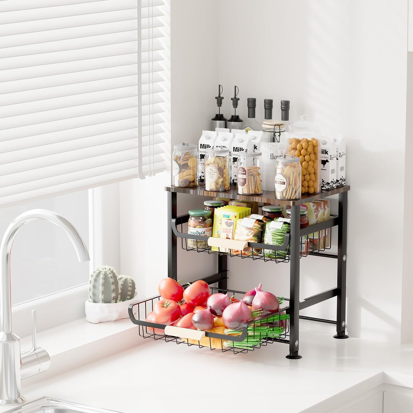 Uninol Cesta de frutas y verduras para cocina, organizadores y alma...