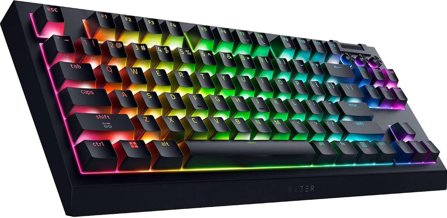 Razer BlackWidow V4 TKL HyperSpeed Teclado inalámbrico intercambi...
