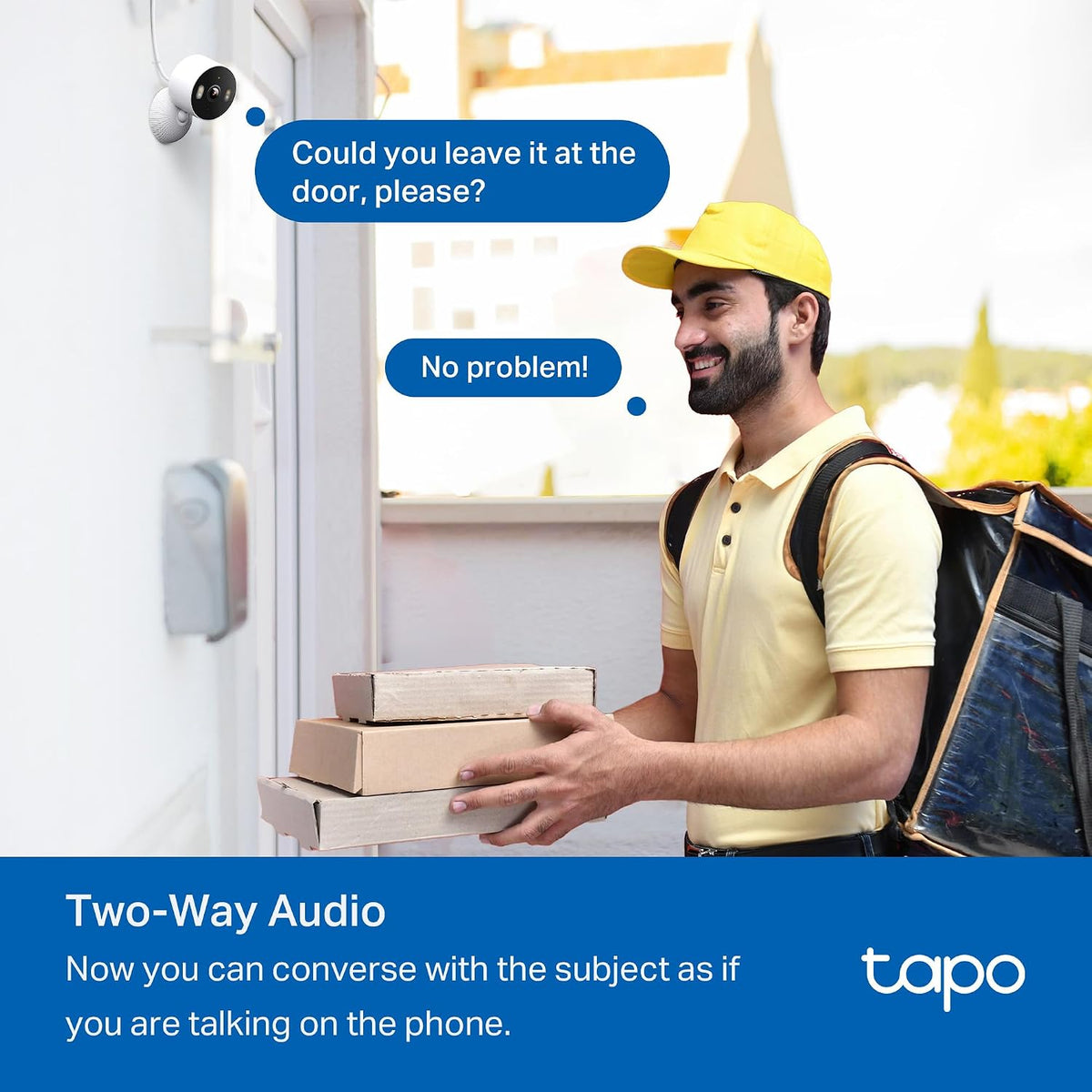 Cámara de seguridad Tapo 2K 3MP para interiores\/exteriores - Detec...