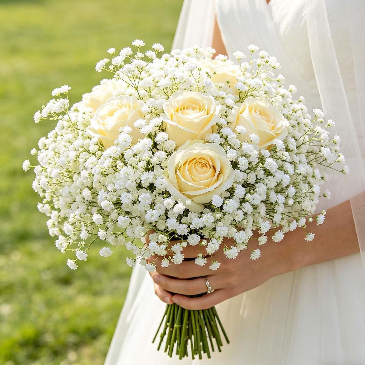 Yastouay Flores Artificiales de Gypsophila, 6 Piezas de Flores Arti...