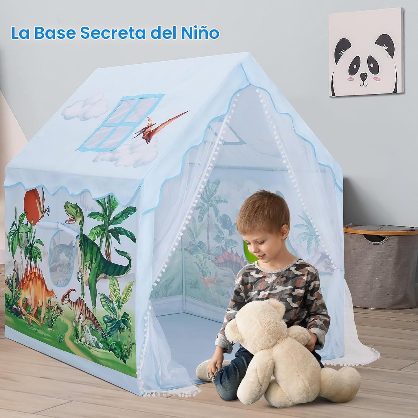 Tienda de campaña para niños y niñas, casa de juegos portátil para...