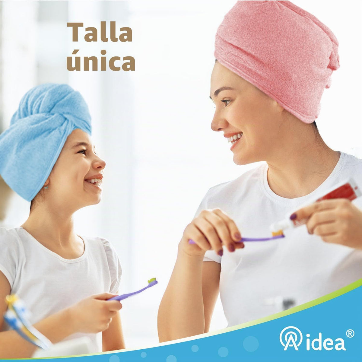 AIDEA - Toalla para el cabello, paquete de 5 toallas absorbentes de...
