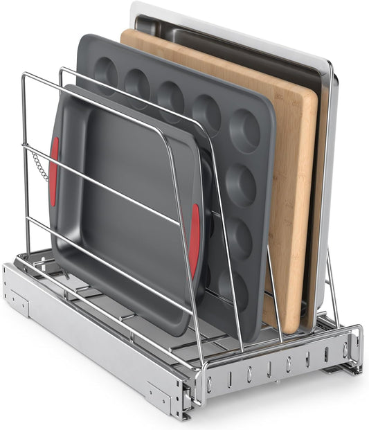 Organizador de gabinete extraíble para tabla de cortar, bandeja de...