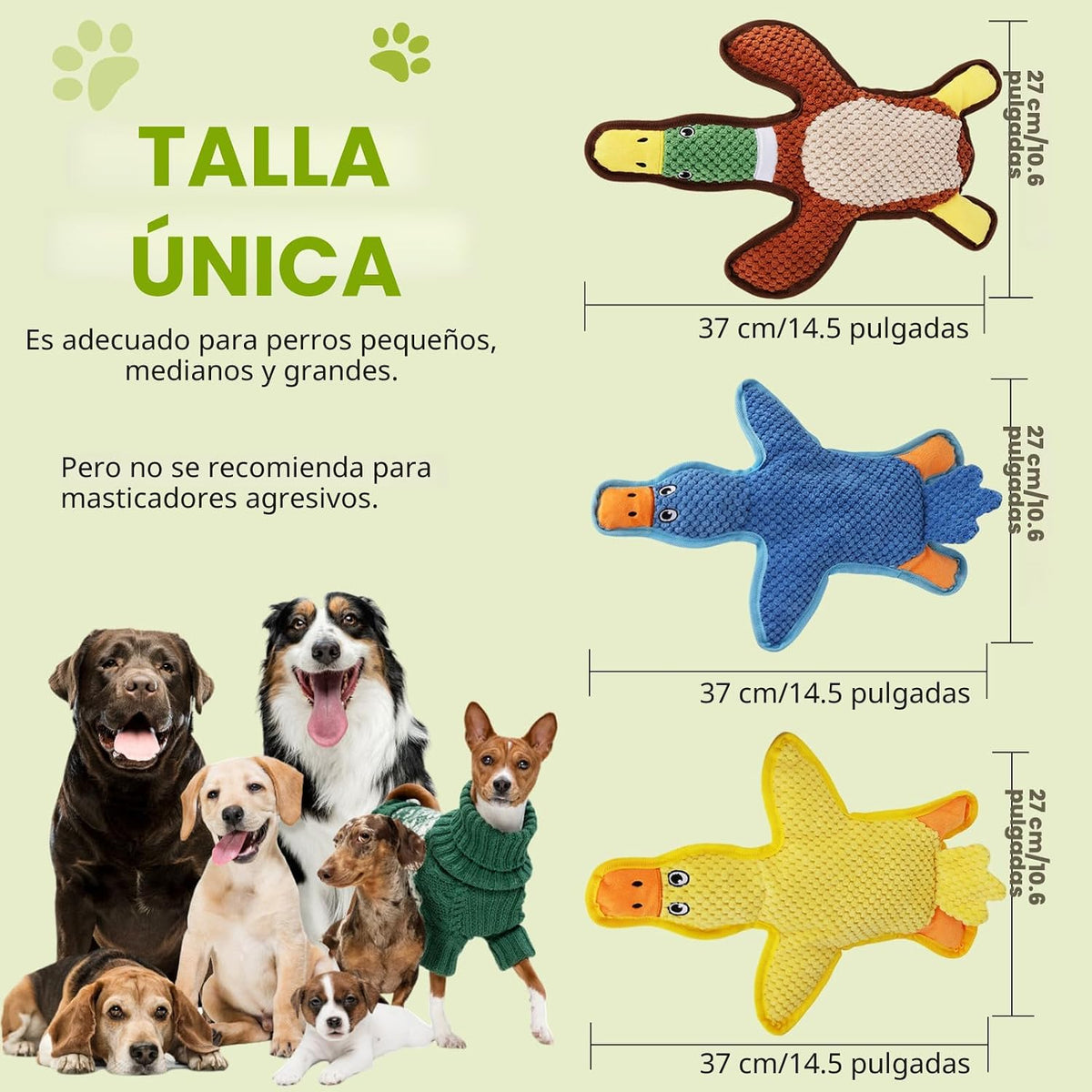 Eneston Juguetes para perros, paquete de 3 juguetes para cachorros...
