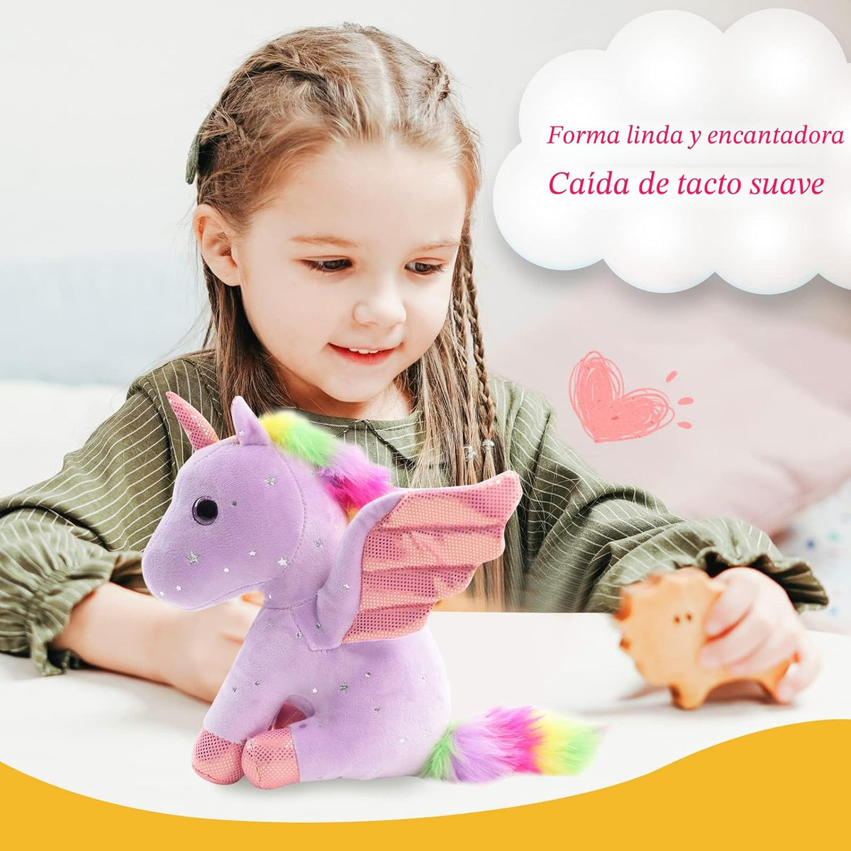Sew Butiful - Animales de peluche de unicornio de 20 cm, lindos jug...