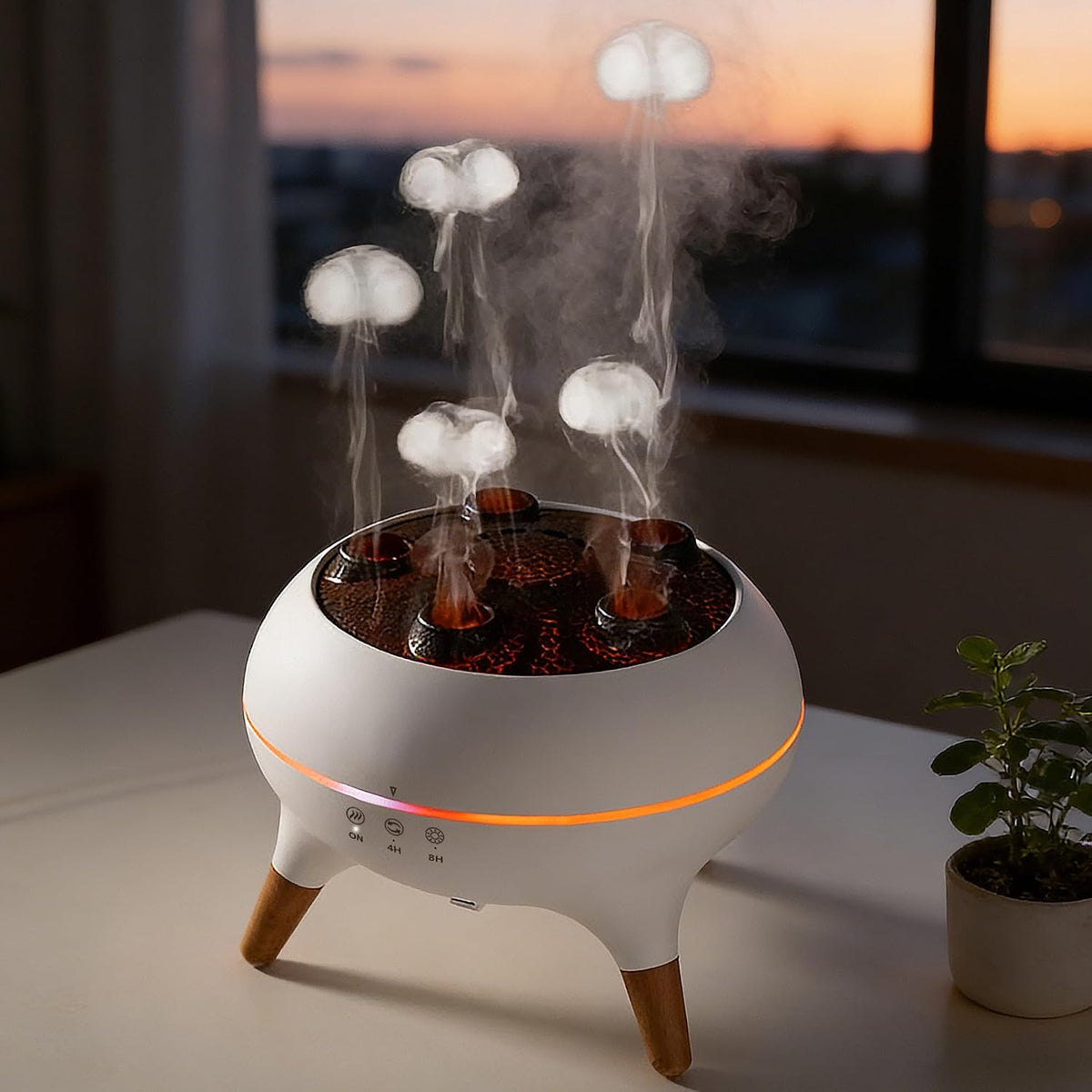 Akpsid Difusor de aceite esencial Medusa Humidificador remoto Ctrl...