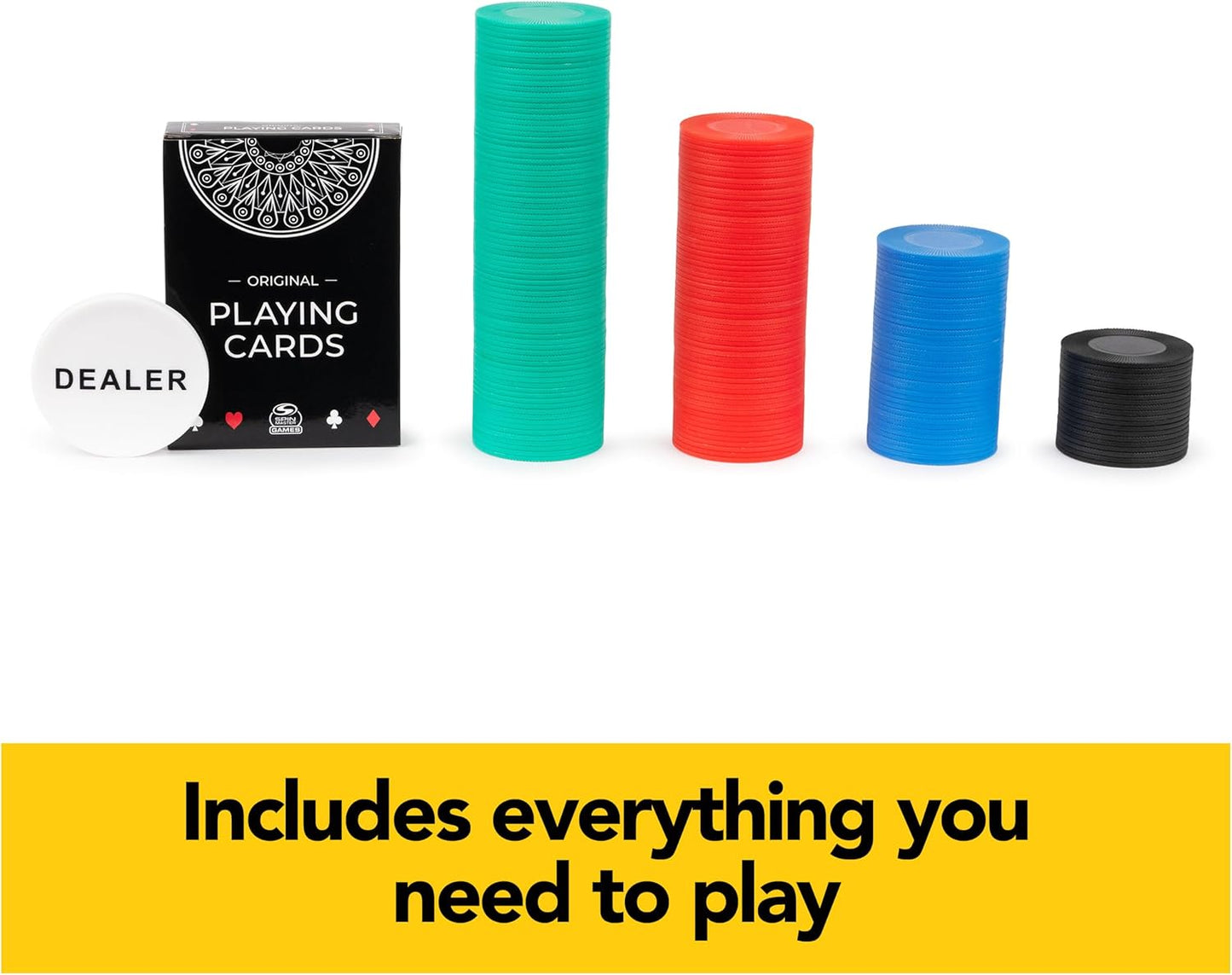 Spin Master Games Cardinal Classics, Juego de 200 fichas de póquer...