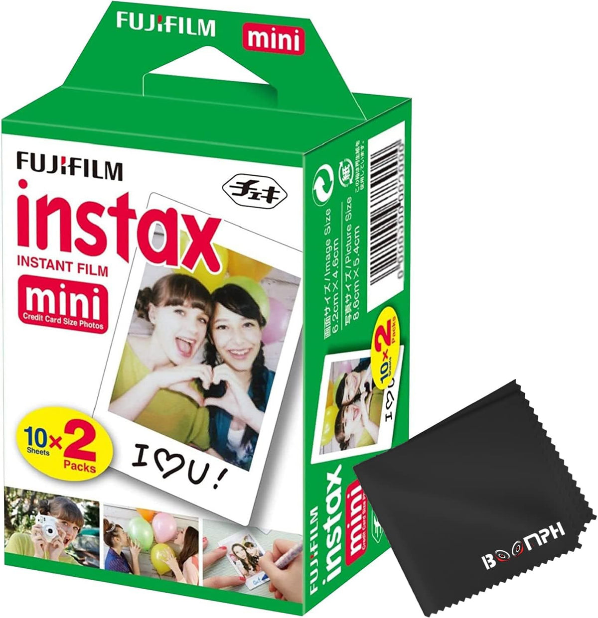 Fujifilm Película Instax Mini para cámara instantánea: 20 disparos...