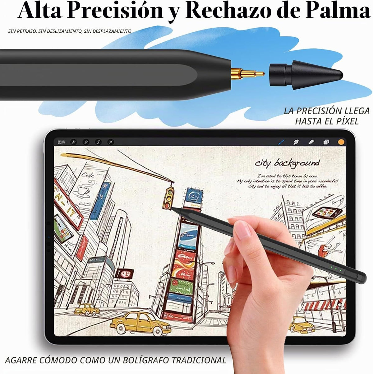Lápiz táctil para iPad 11 y 10ª generación, carga 14 minutos más rá...
