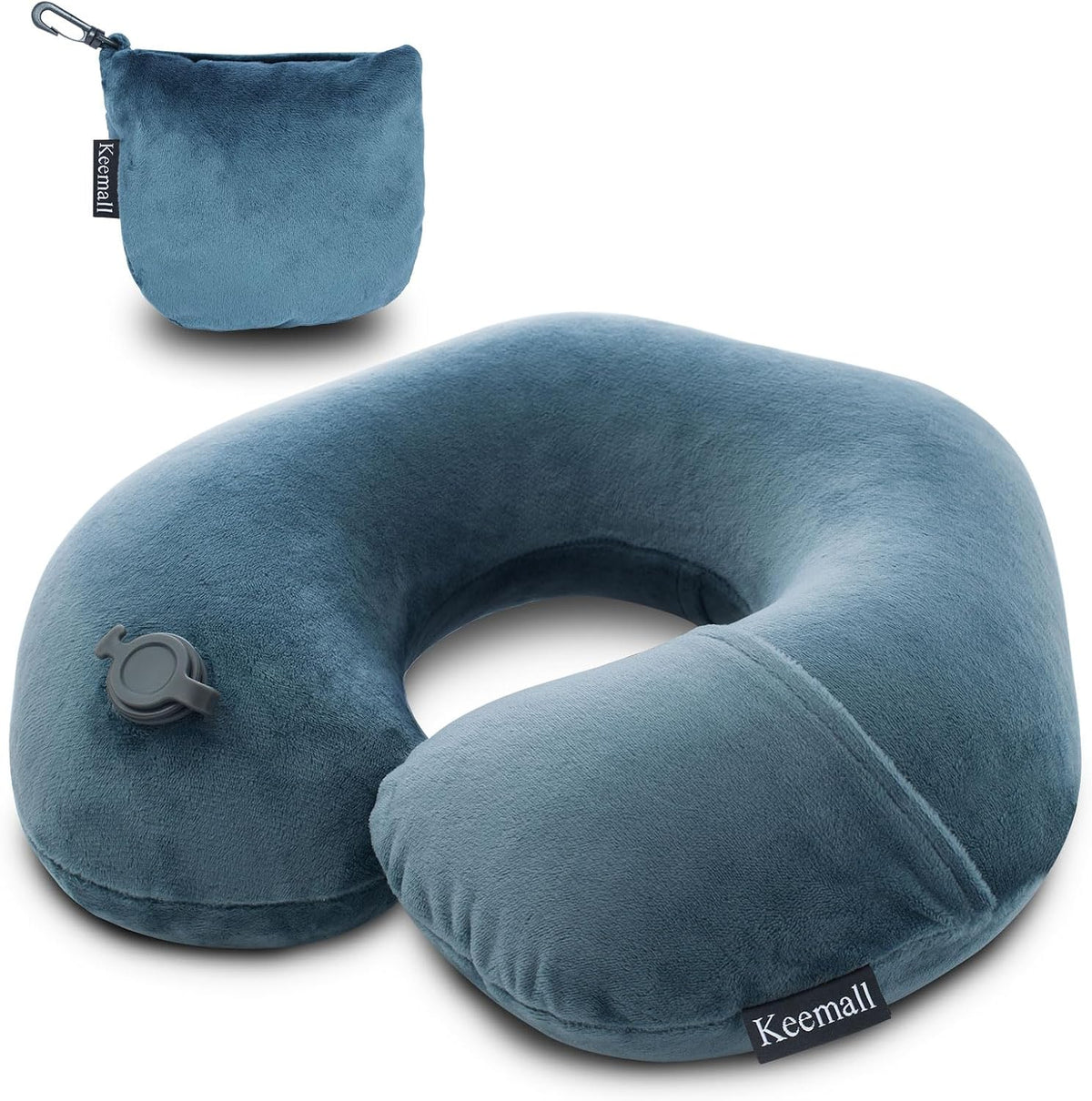 Keemall Almohada Hinchable de Viaje para Cuello en Forma de U, Almo...