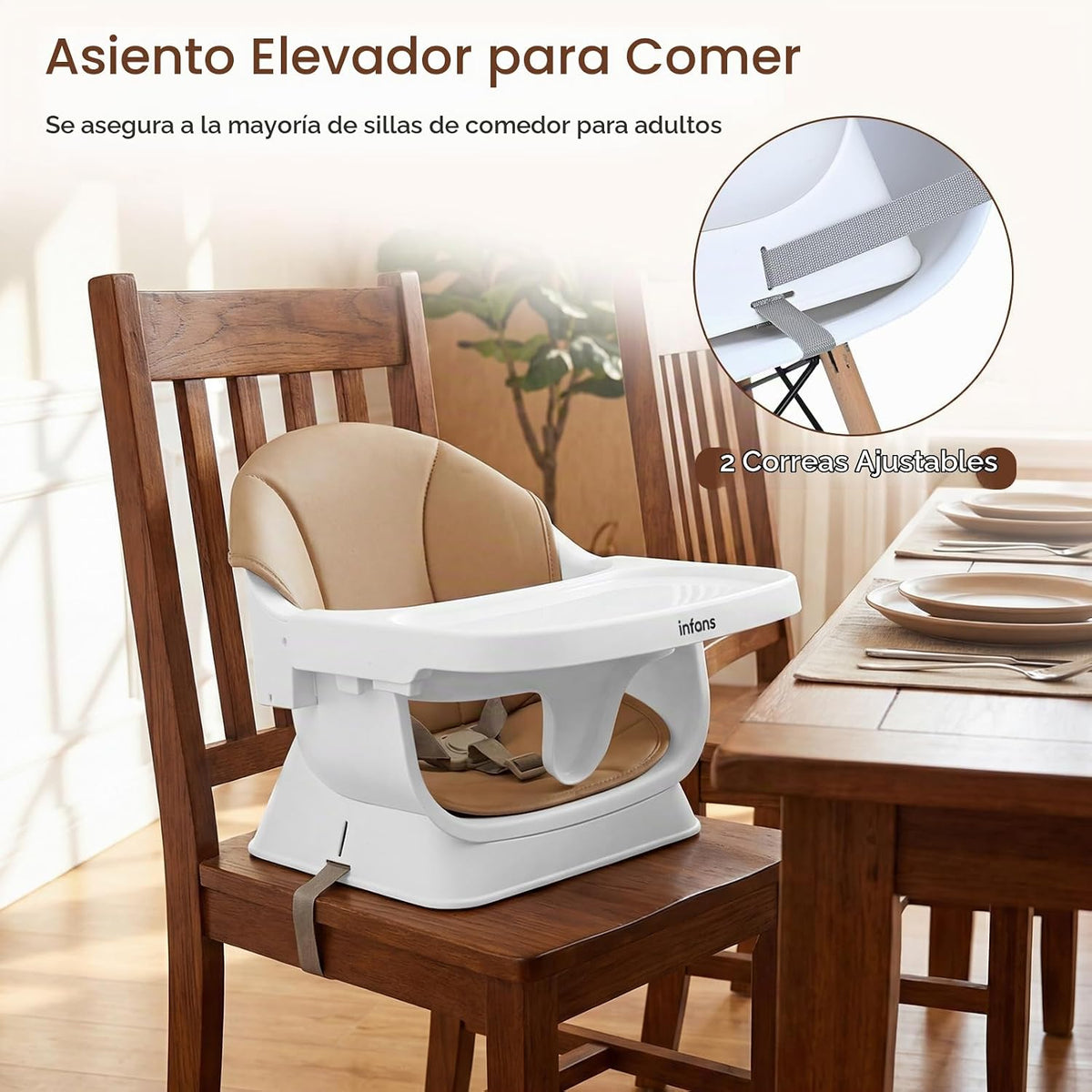 INFANS Silla alta para bebé, silla alta convertible 9 en 1 para beb...