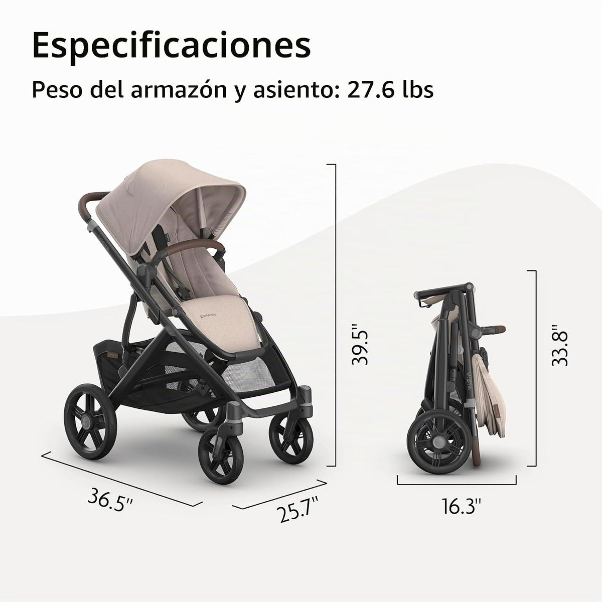 UPPAbaby Vista V3 Cochecito convertible individual a doble - Ada |...