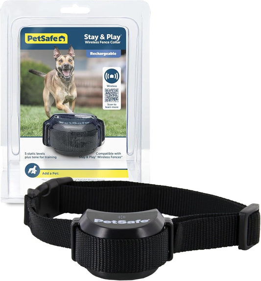 PetSafe Stay &amp; Play Valla Inalámbrica para Mascotas, Collar Rec...