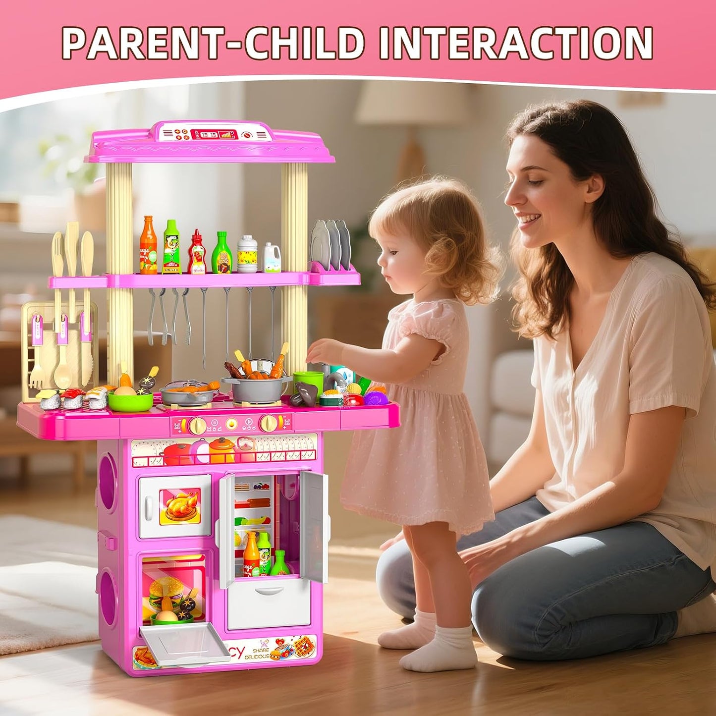 MSKOLER Juguetes de cocina de juego simulado para niños de 2-6 4-8...