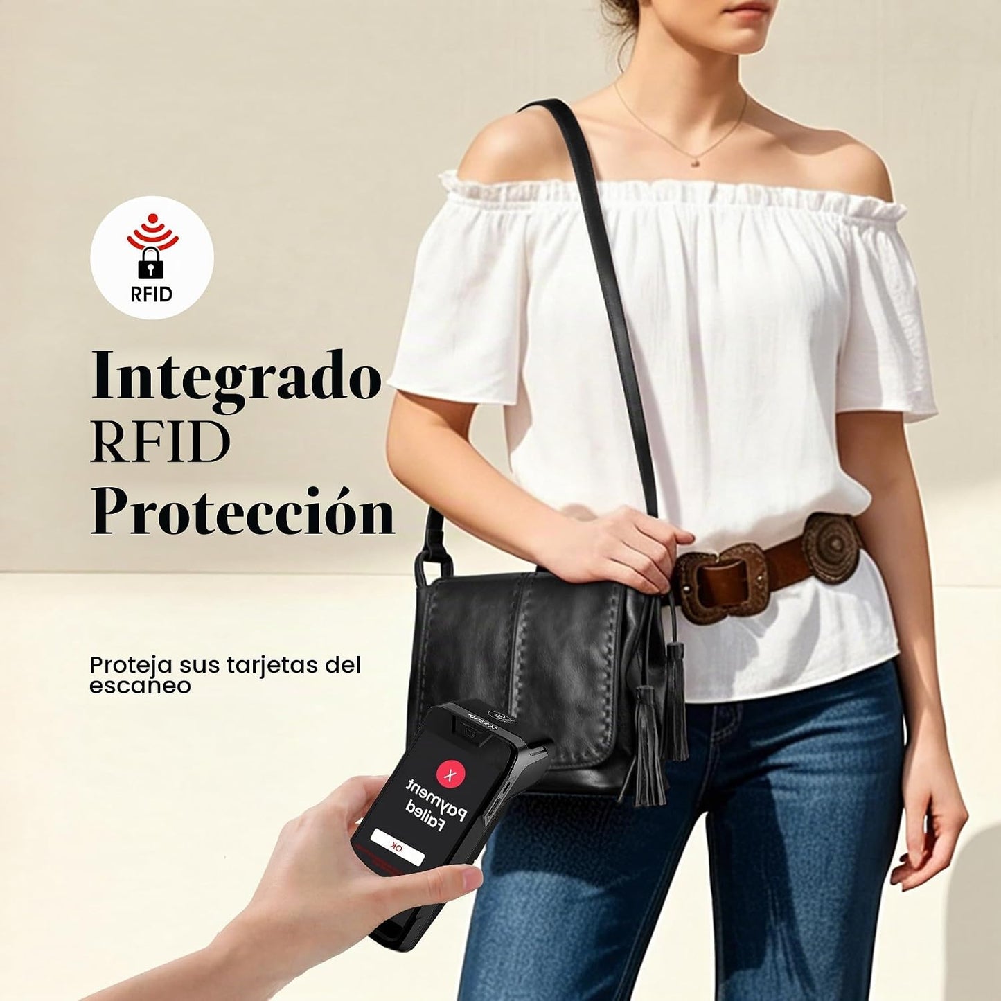 befen Bolso cruzado de cuero vintage para mujer, bolso de cuero gen...