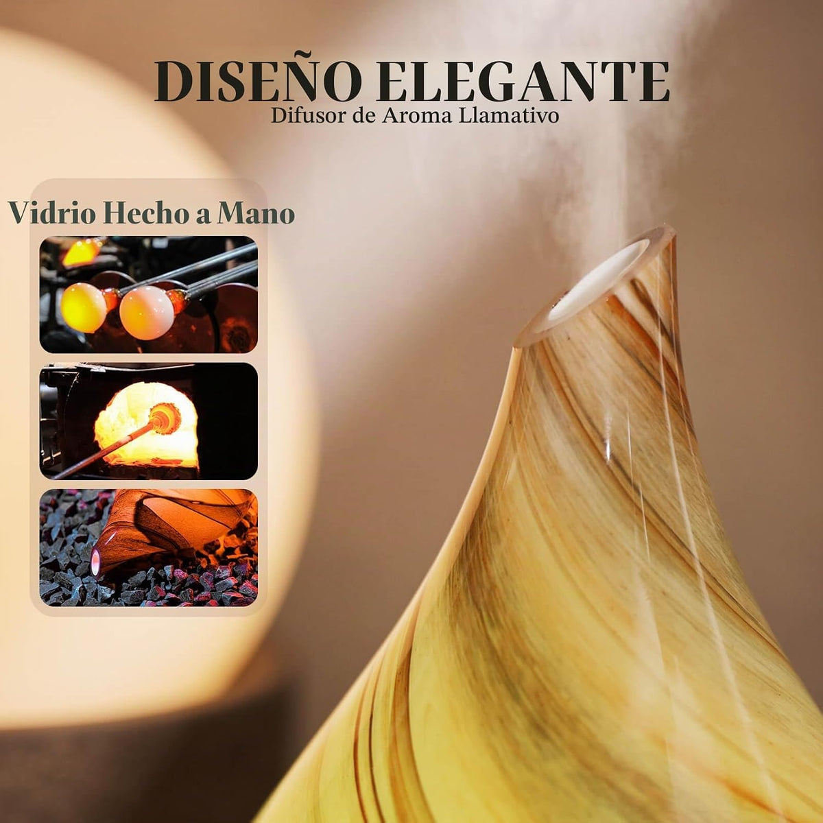 Porseme Difusor de Aceite Esencial de 150ml, Difusores de Aire de A...