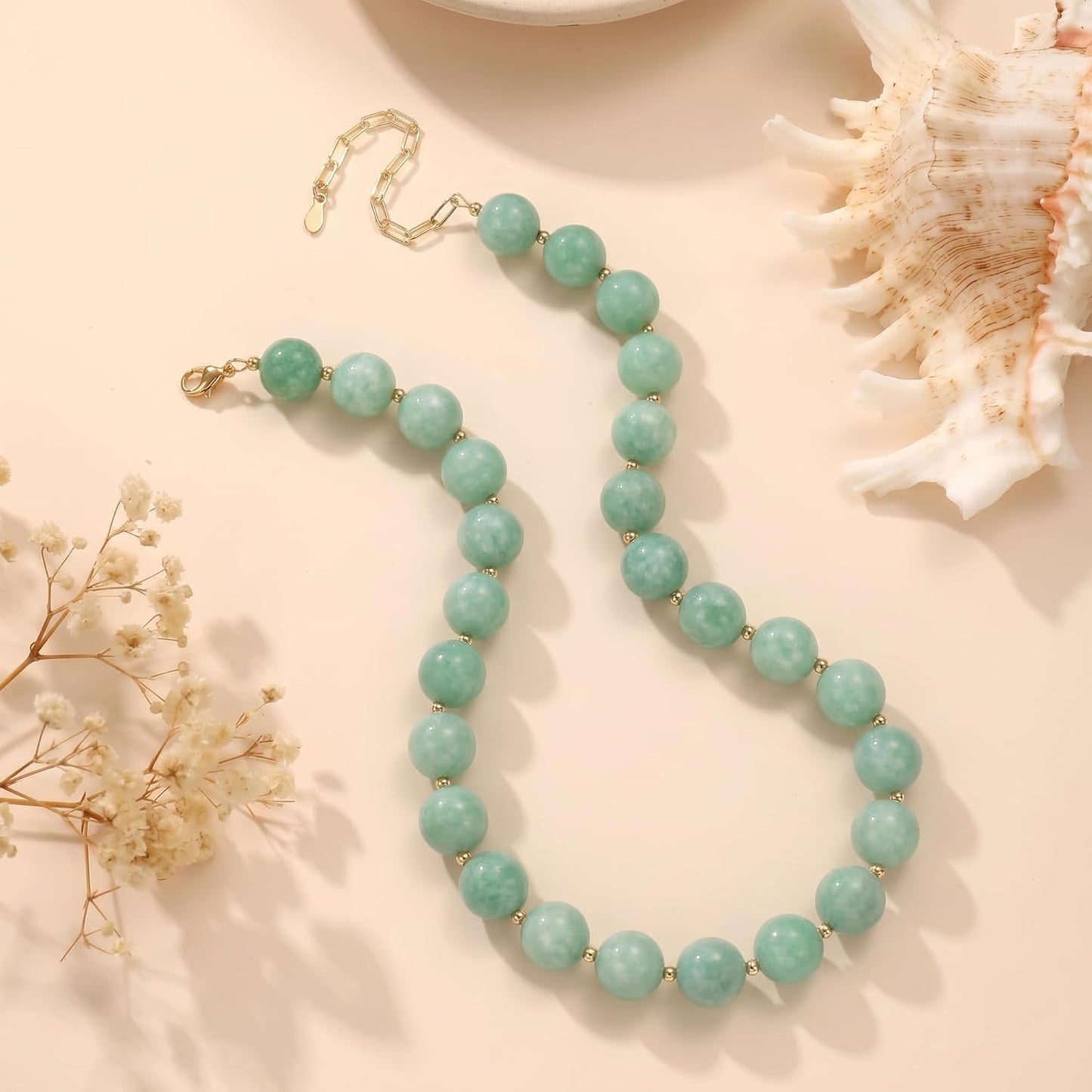 Drogomen Collar de cuentas de colores para mujer, estilo bohemio, c...