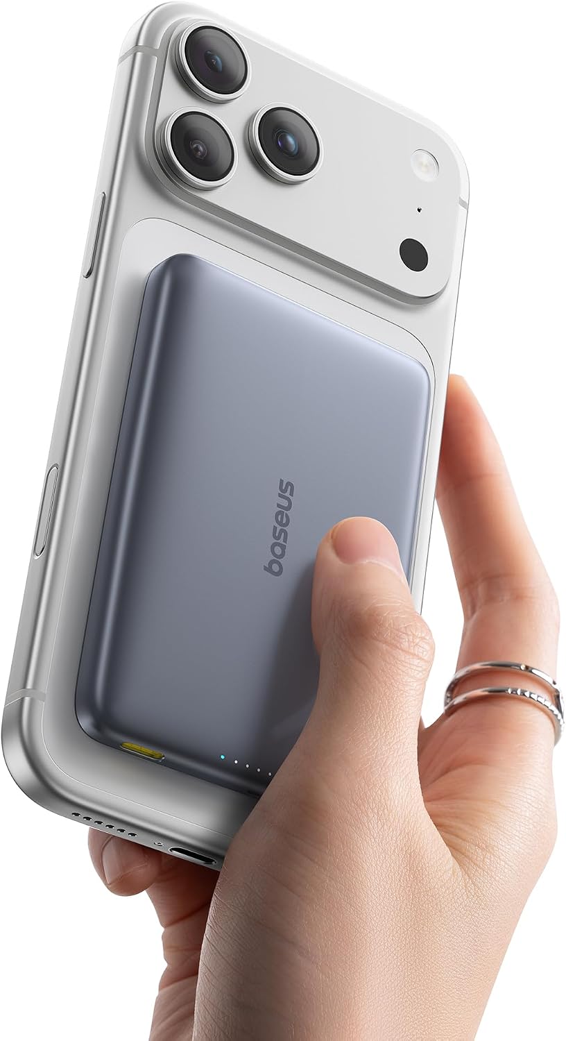 Baseus Picogo Magsafe Cargador Portátil, Qi2 15W 0.5" Ultra Del...