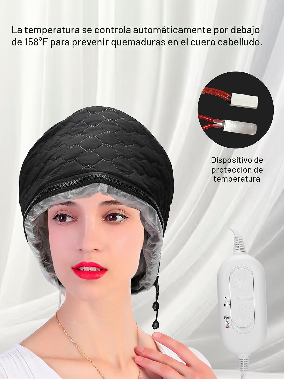 Watris Veiyi Tapa térmica para vaporizador de cabello, control de |...