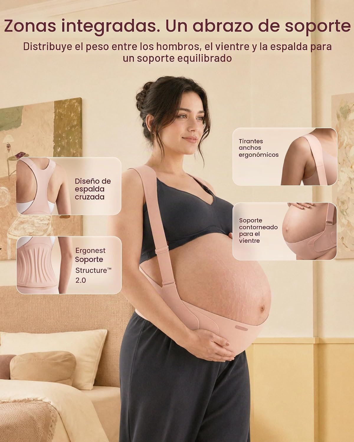 Momcozy Bandas para el vientre Go As You Grow para mujeres embaraza...