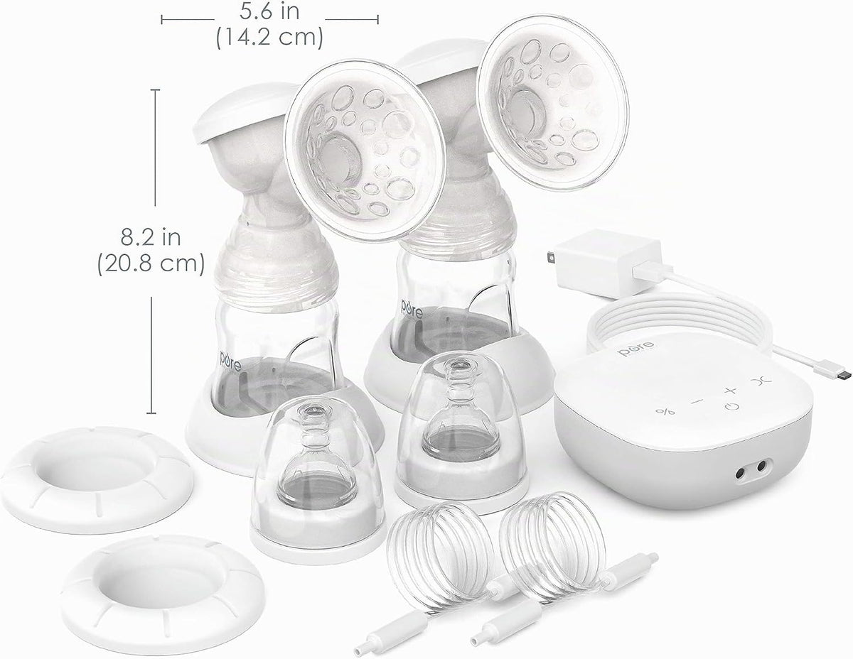 Pure Enrichment PureBaby - Extractor de leche eléctrico doble, succ...