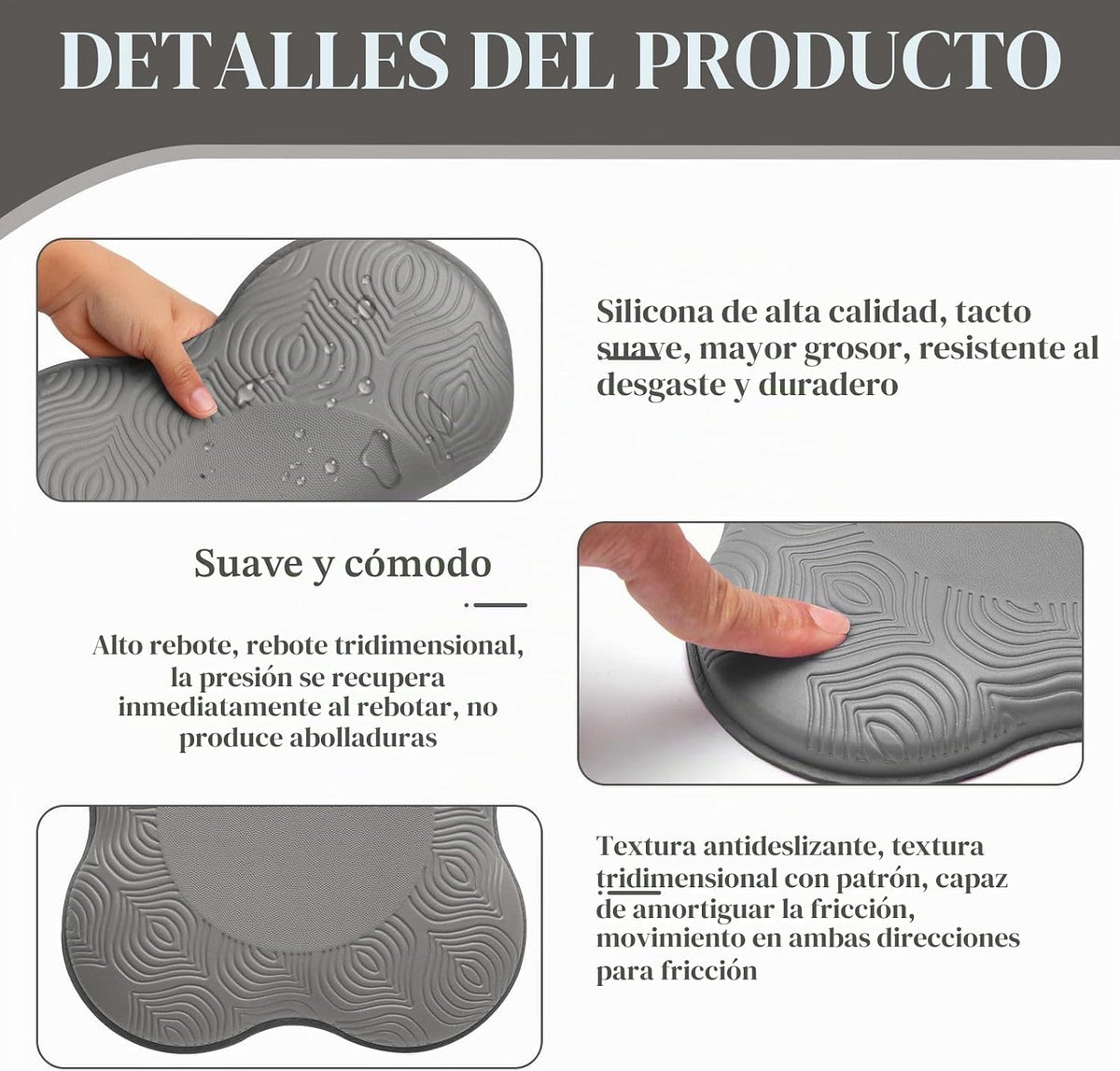 MBKHFLL Paquete de 2 Cojines de Yoga para Rodillas y Codos - Espuma...