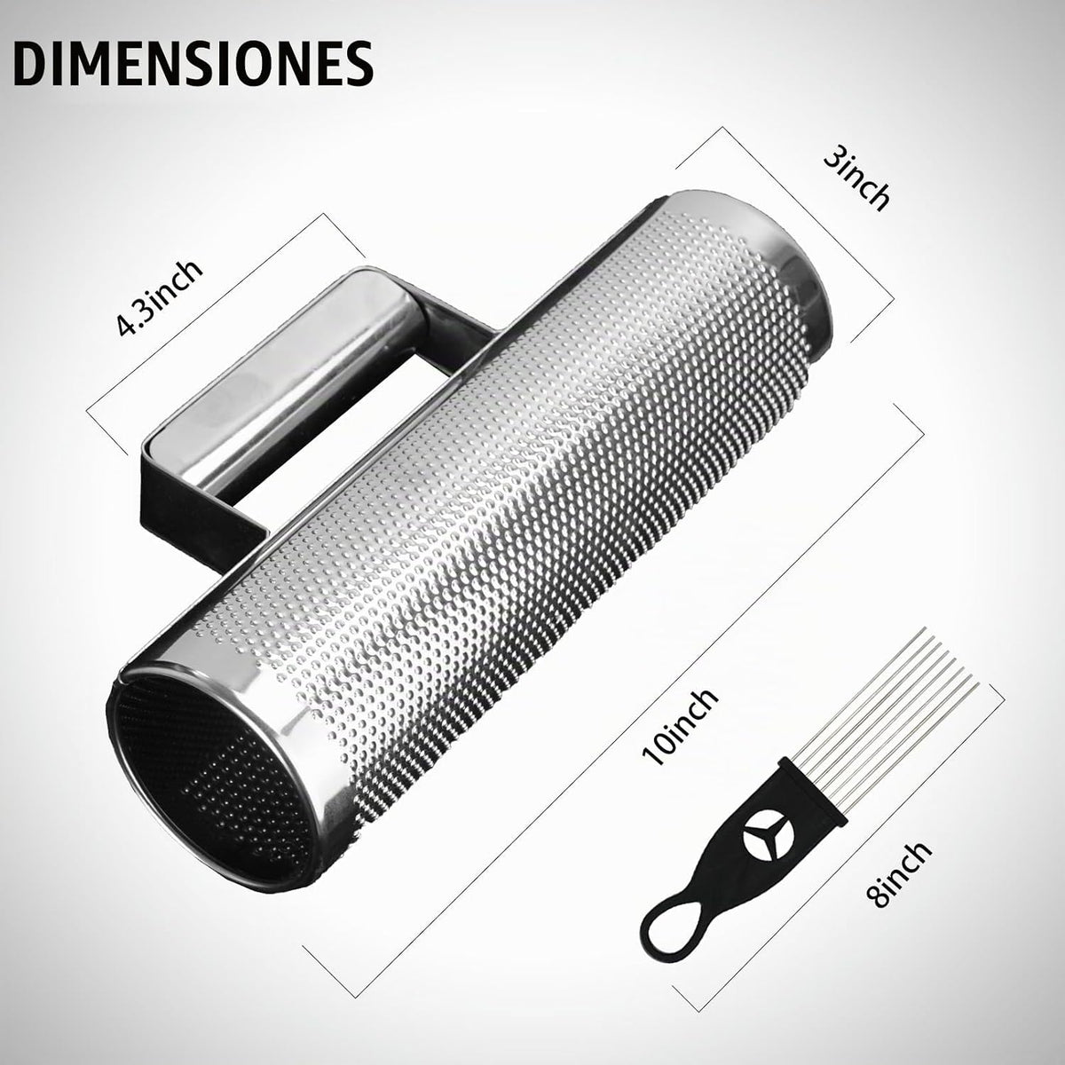 Soulmate Güiro de 10"x3" - Instrumento de Metal Güiro de Ac...