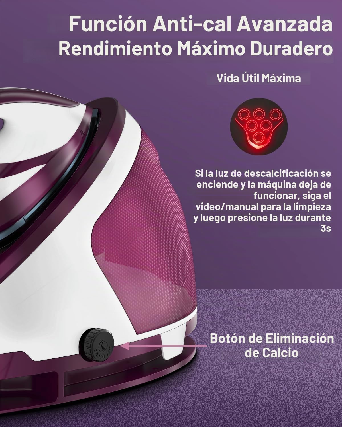 Martisan Plancha generadora de vapor para ropa, estación de vapor L...