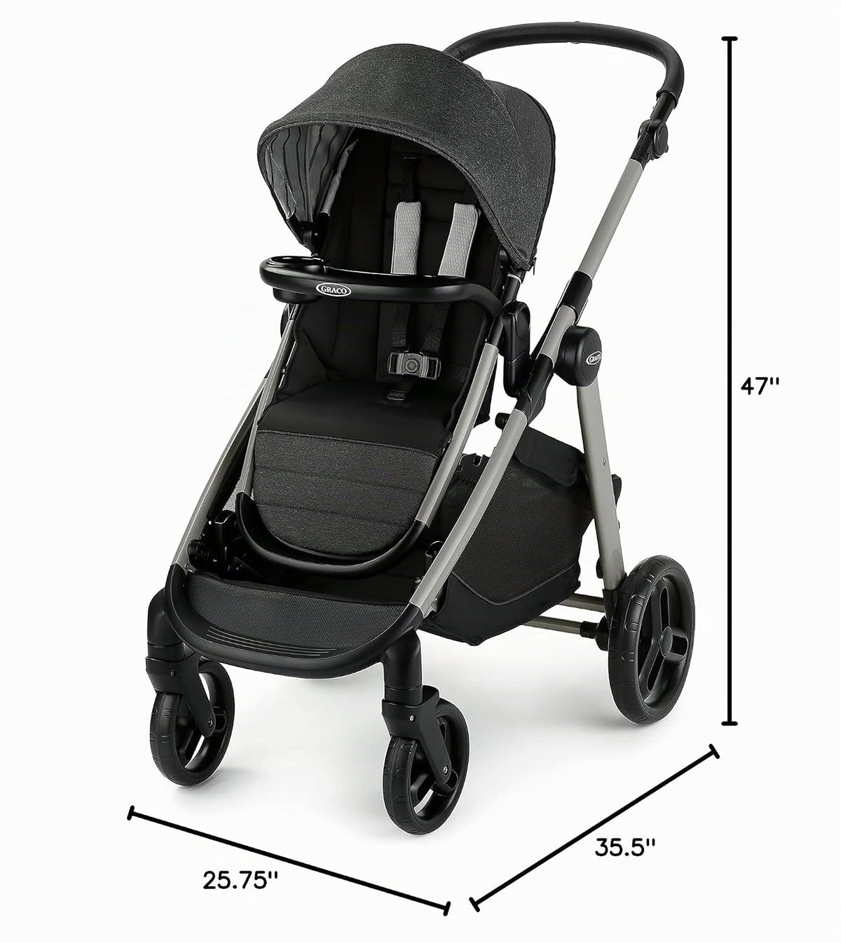 Graco Modes Nest2Grow Carriola de bebé, Asiento ajustable Slide2Me,...