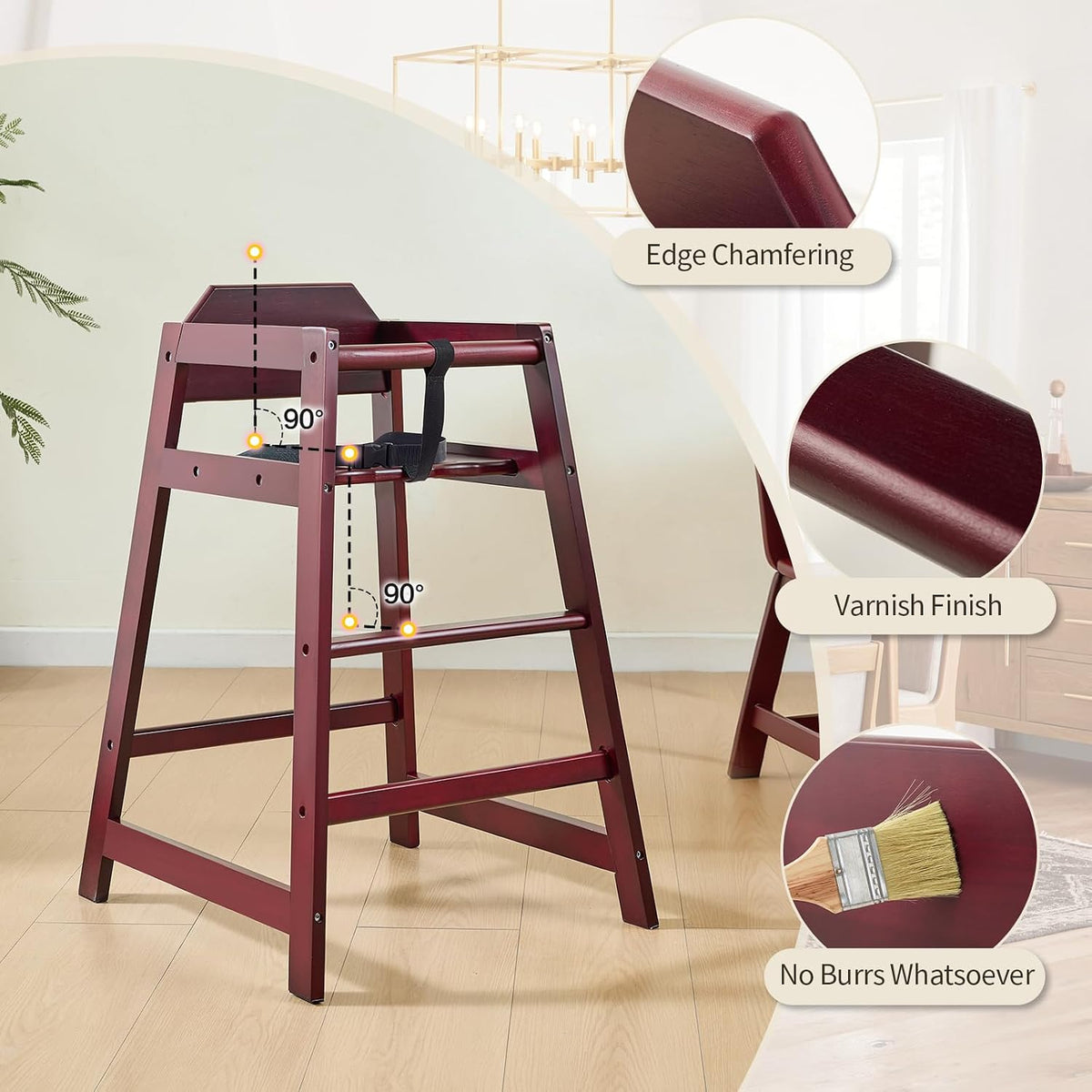 Neoflavie Paquete de 2 tronas para bebés y niños pequeños, estilo r...