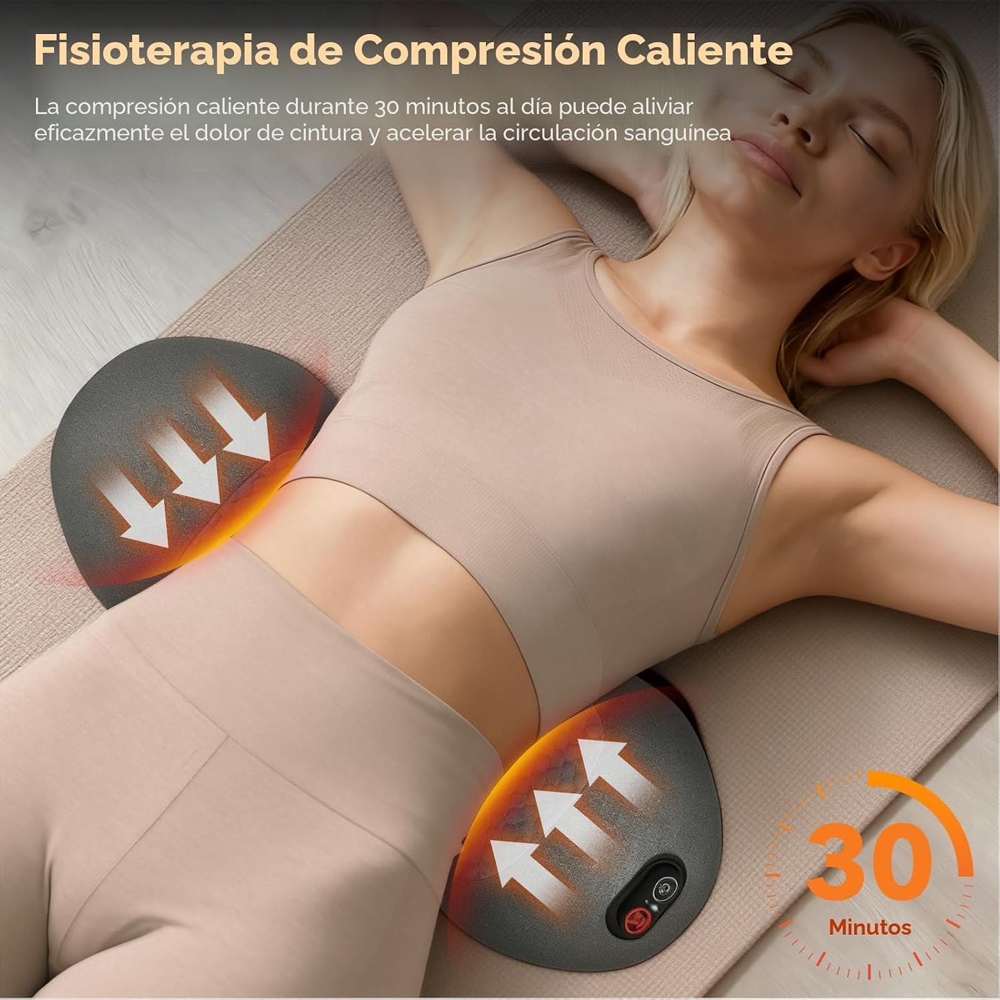 Masajeador de espalda de triple fusión de columna vertebral lisa co...