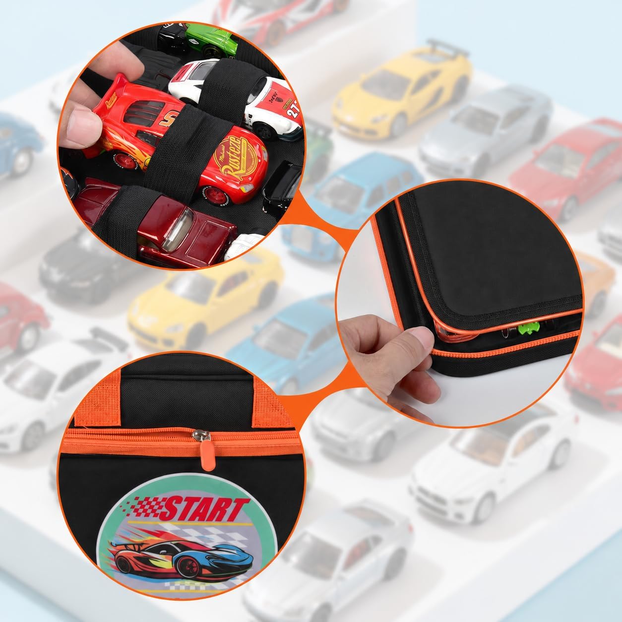 SAIKA Estuche para Coche de Juguete para Almacenamiento de Hot Whee...