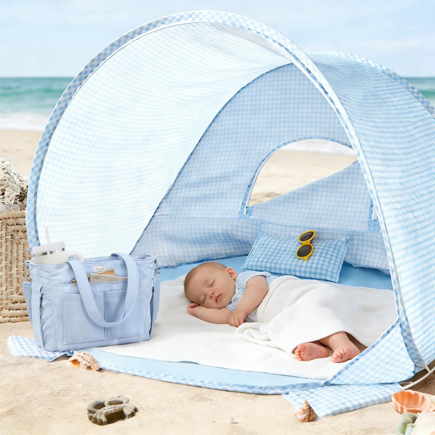 Tiny Land Tienda de campaña de playa para bebés \u2013 Tienda de ca...