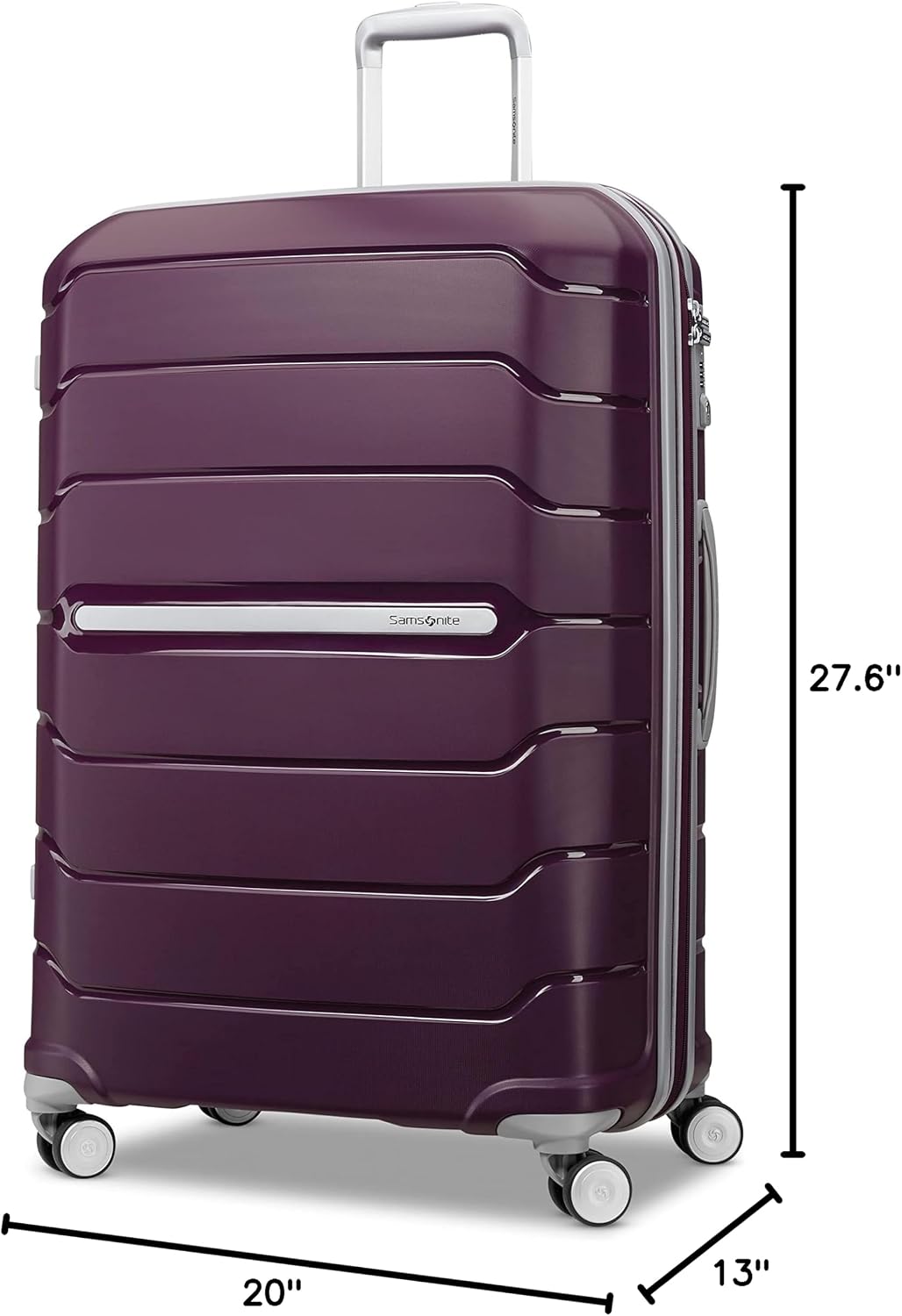 Samsonite Freeform de carcasa rígida expandible con ruedas giratori...