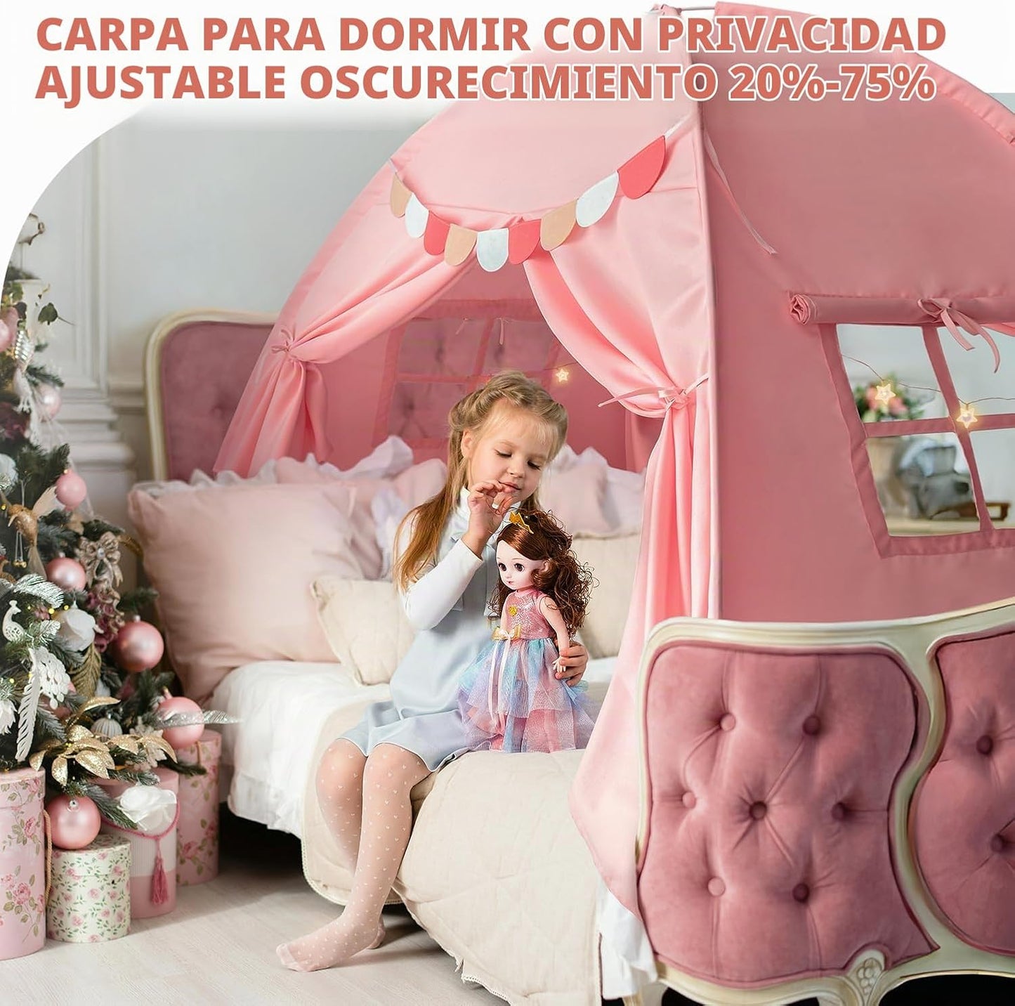 Razee Toldo de cama tamaño completo para niños, tienda de campaña p...