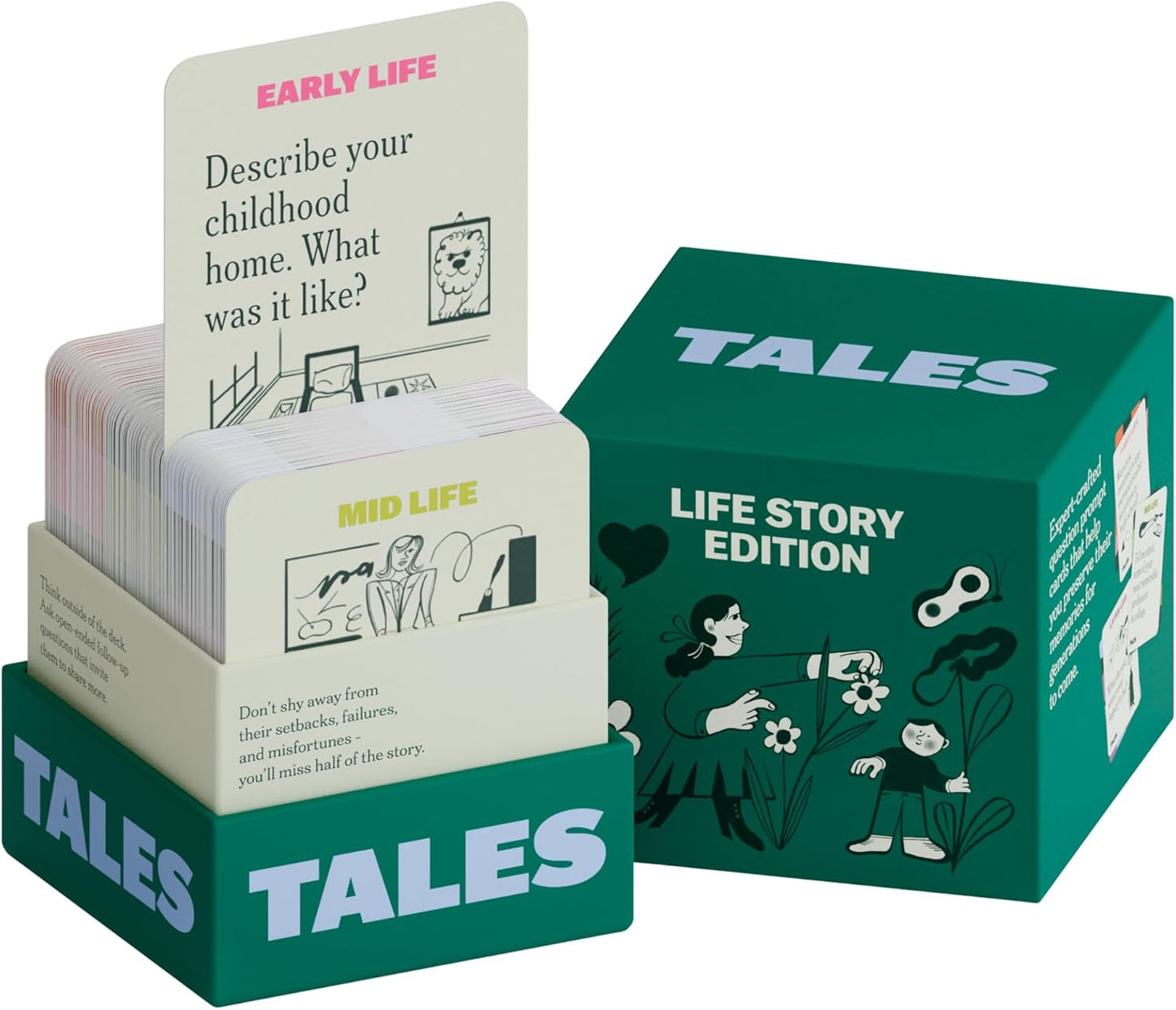 TALES 150 Kit de Entrevista de Historia de Vida, Tarjetas de Conver...