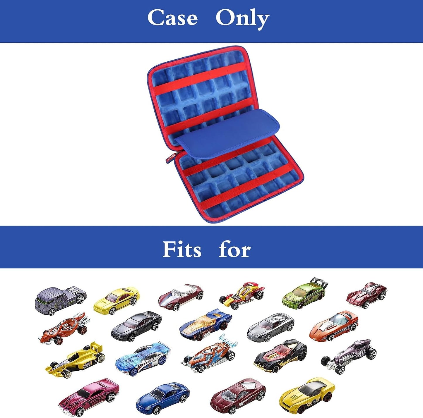 Mchoi Estuche de transporte a prueba de golpes para Hot Wheels 20 c...