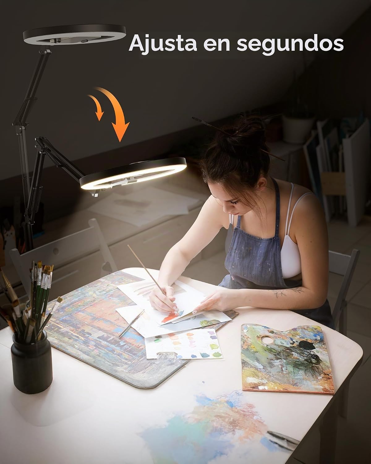 LUXSURE Trípode para iPhone con Luz, 71" Soporte de Teléfono Aé...