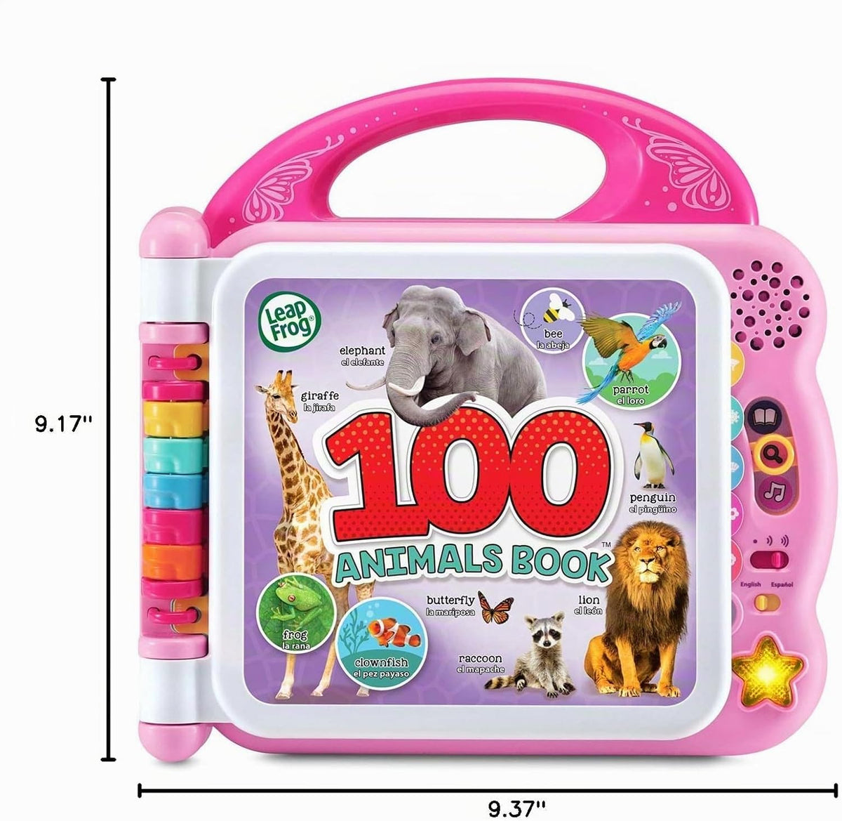 LeapFrog - Libro de 100 animales (Empaque libre de frustración), Rosa