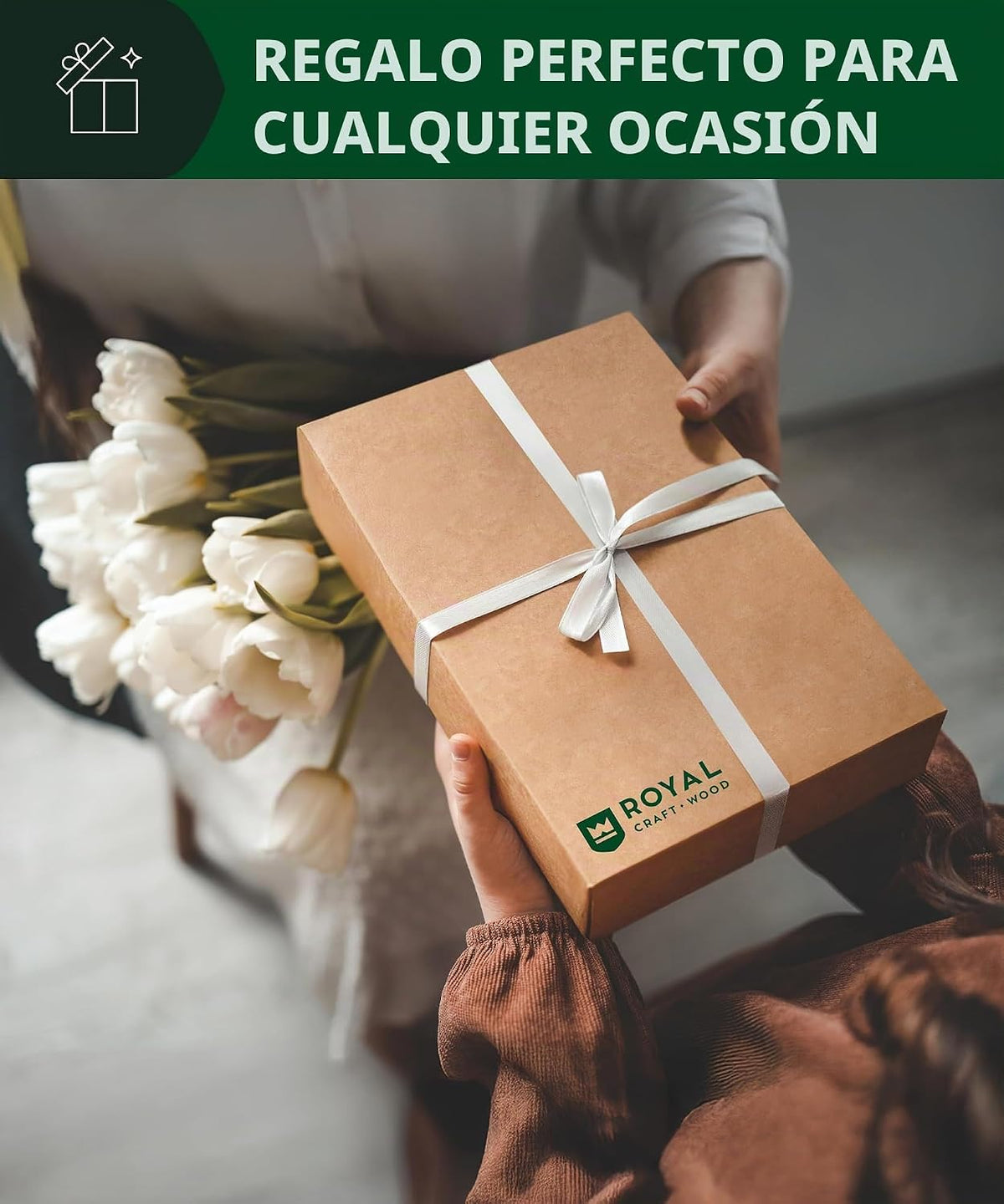 ROYAL CRAFT WOOD Bandeja de Bañera Plegable Premium - Bandeja de Ba...