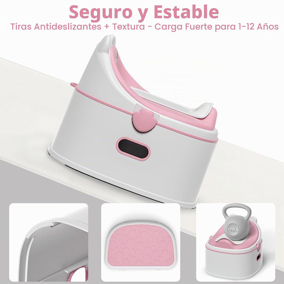 Inodoro de entrenamiento 3 en 1, orinal portátil, asiento de entren...