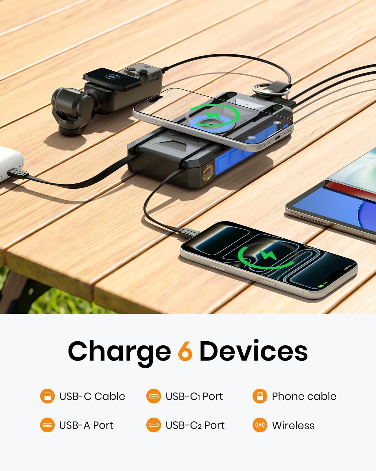 SOARAISE 50000mAh 22.5W Cargador solar Banco de energía solar portá...